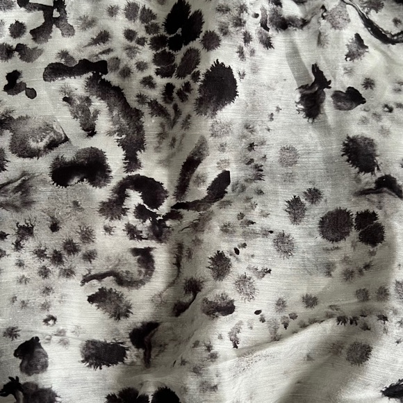 All Saints Grey Luna Waktu Linen & Silk Top - Picture 11 of 13